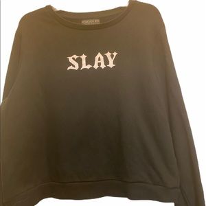 Forever 21 plus black sweatshirt